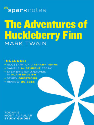 cover image of The Adventures of Huckleberry Finn SparkNotes Literature Guide